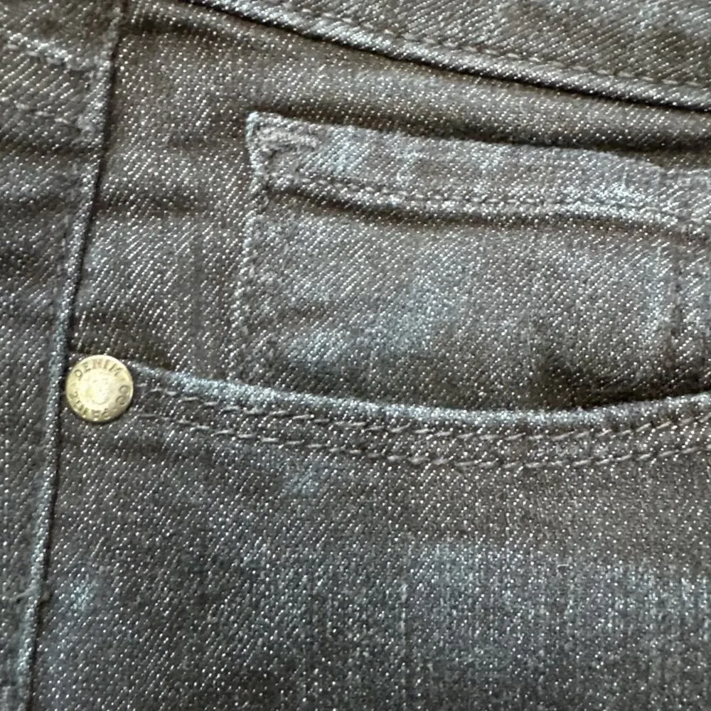 PAIGE Skyline‎ Straight Jeans Dark Indigo Blue Stretch Denim Womens 28